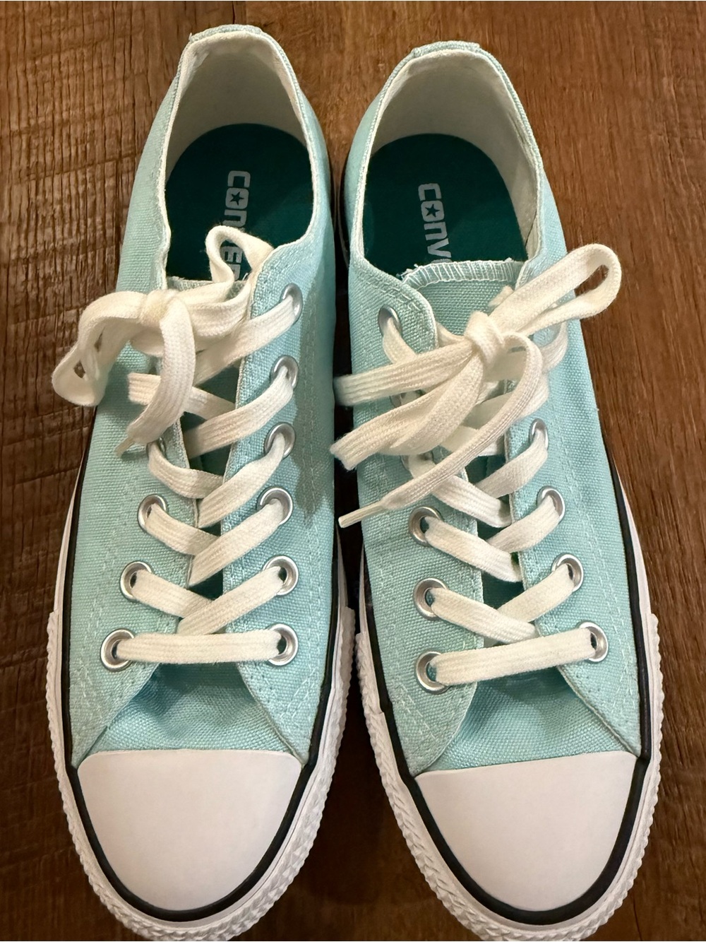 NIB Women's Converse All Star Dainty Ox Sneakers Motel Pool Blue Sz 7